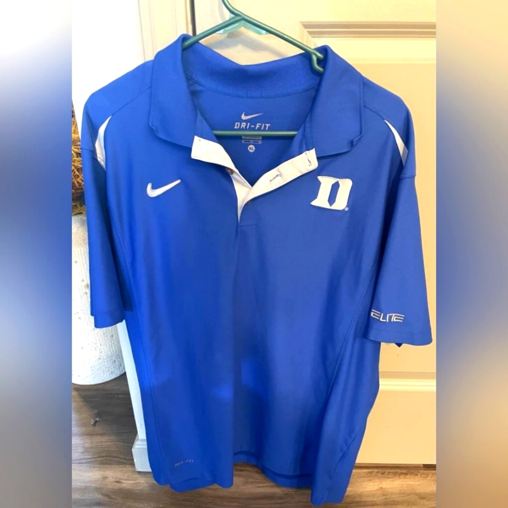 Mens Nike Dri-Fit Duke Golf Shirt Size XL